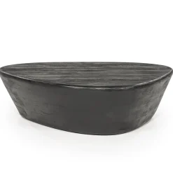 Eleonora Organische Salontafel|Organische Salontafel Mila Mangohout, kleur Zwart