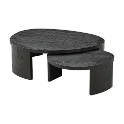 Richmond Interiors Salontafel Set|Organische Salontafel|Organische Salontafel Navarino Set van 2 stuks, 115 x 90cm