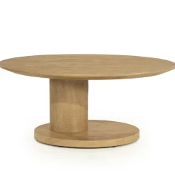 Eleonora Organische Salontafel|Organische Salontafel Novia Mangohout, 90 x 60cm