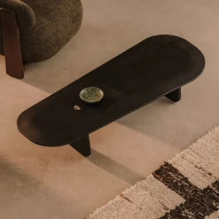 Kave Home Sohome Giftcard|Organische Salontafel|Organische Salontafel Pirita Eikenhout, 146 x 64cm