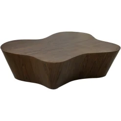 Richmond Interiors Organische Salontafel|Organische Salontafel Quintino 145 x 115cm, kleur Walnoot