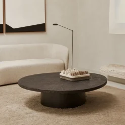 Ethnicraft Organische Salontafel|Organische Salontafel Slice Minerals, kleur Whisky