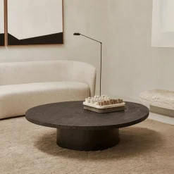 Ethnicraft Organische Salontafel|Organische Salontafel Slice Minerals, kleur Whisky