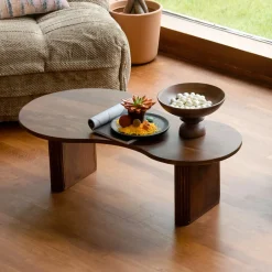 Dutchbone Organische Salontafel|Organische Salontafel Tilon Mangohout, 110 x 60cm