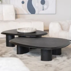 Eleonora Organische Salontafel|Organische Salontafel Walter Eiken, kleur (per stuk) Zwart