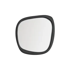 Kave Home Zwarte Spiegels|Organische Spiegels|Organische Spiegel Alura Teakhout, 47 x 45cm