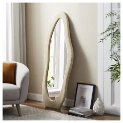 Artistiq Living Organische Spiegels|Organische Spiegel Estaban Imitatiebont 160 x 60cm