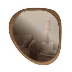 WOOOD Organische Spiegels|Organische Spiegel Leif MDF, 48 x 44cm Naturel