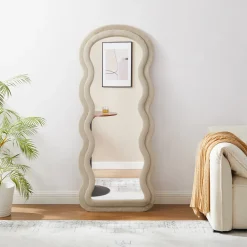 Artistiq Living Organische Spiegels|Organische Spiegel Loria Imitatiebont 170 x 70cm