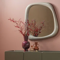 WOOOD Organische Spiegels|Organische Spiegel Norea 90 x 90cm, kleur Zand