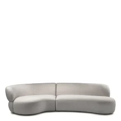 Rivièra Maison Organische Bank|Organische 2,5-zits Bank San Remo Bouclé, kleur Naturel Grey Natural grey