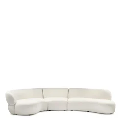 Rivièra Maison Organische Bank|Organische 3,5-zits Bank San Remo Bouclé, kleur Simply White