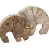 MUST Living Overige Decoratie|Ornament Elephant Versteend hout, 20 x 25cm