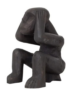 MUST Living Overige Decoratie|Ornament Hear Nothing Mahoniehout