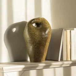 By-Boo Overige Decoratie|Ornament Mendi Aardewerk, 34cm hoog Groen