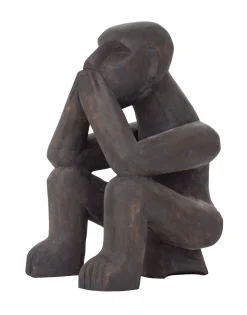 MUST Living Overige Decoratie|Ornament Say Nothing Mahoniehout