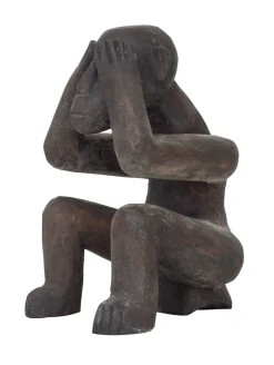 MUST Living Overige Decoratie|Ornament See Nothing Mahoniehout