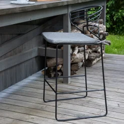 Nohr Barkrukken|Outdoor Barkruk Daman kleur (zithoogte 65cm) Zwart