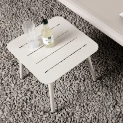 Nohr Loungetafels & Bijzettafels|Outdoor Bijzettafel Adon 40 x 40cm Beige