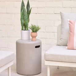 Kave Home Loungetafels & Bijzettafels|Outdoor Bijzettafel Taimi Beton, Ø35cm