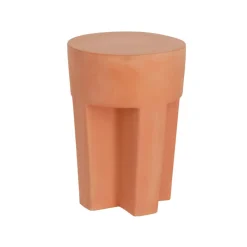 Kave Home Loungetafels & Bijzettafels|Outdoor Bijzettafel Vilena Ø33cm Roestbruin