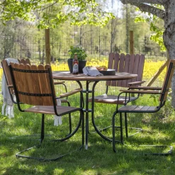 Nohr Eettafels Voor In Je Tuin|Outdoor Diningset Temisha Polywood Naturel