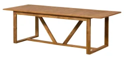 WOOOD Eettafels Voor In Je Tuin|Outdoor Eettafel Beaver Teakhout, 240 x 90cm Naturel
