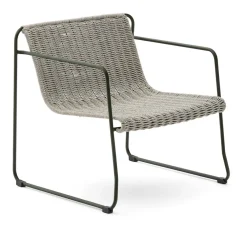 Kave Home Loungestoelen|Outdoor Fauteuil Maurina Handgeweven touw en staal