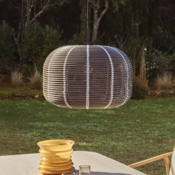 Kave Home Hanglampen Voor Buiten|Lampenkappen|Outdoor Lampenkap Garoina Op zonne-energie, 50cm