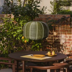 Kave Home Hanglampen Voor Buiten|Lampenkappen|Outdoor Lampenkap Garoina Op zonne-energie, 50cm