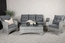 Nohr Loungesets|Outdoor Loungeset Shameria Rattan Grijs