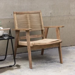 Nohr Loungestoelen|Outdoor Loungestoel Rashidah Acaciahout Bruin