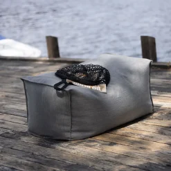 Nohr Tuin-Hockers|Outdoor Poef Carlson kleur Donkergrijs