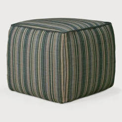 Ethnicraft Tuin-Hockers|Outdoor Poef Zahara Stripe