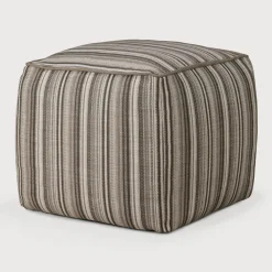 Ethnicraft Tuin-Hockers|Outdoor Poef Zahara Stripe