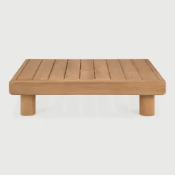 Ethnicraft Loungetafels & Bijzettafels|Outdoor Salontafel Monocle Teakhout, 83 x 83cm Naturel