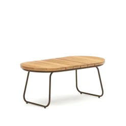 Kave Home Loungetafels & Bijzettafels|Outdoor Salontafel Salguer Acaciahout, 100 x 50cm