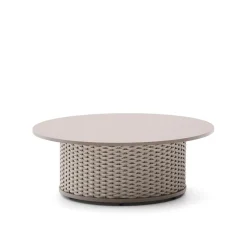 Kave Home Loungetafels & Bijzettafels|Outdoor Salontafel Sedalis Aluminium en touw, 99cm