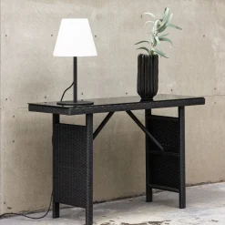 Nohr Loungetafels & Bijzettafels|Outdoor Sidetable Davinia Wicker, 120cm, kleur Zwart