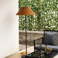 Nohr Vloerlampen Voor Buiten|Outdoor Solar Vloerlamp Tamella 150cm, kleur Bruin