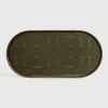 Ethnicraft Keukengerei|Ovaal Dienblad Second Nature 71 x 36cm, kleur Moss