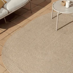 Kave Home Vloerkleden Voor Buiten|Vloerkleden|Ovaal Vloerkleed Despas kleur Beige