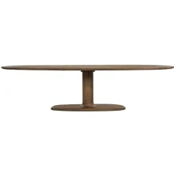 Eleonora Ovale Eettafel|Ovale Eettafel Coco Mangohout, kleur Bruin Lichtbruin