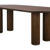 Dutchbone Ovale Eettafel|Ovale Eettafel Dean Walnootlook, 220 x 90cm