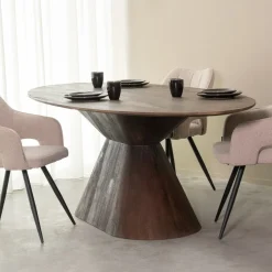 LABEL51 Ovale Eettafel|Ovale Eettafel Jagger Mangohout Espresso