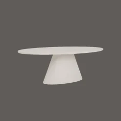 Tower Living Ovale Eettafel|Ovale Eettafel Mello MDF, kleur Wit