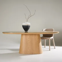 Nohr Ovale Eettafel|Ovale Eettafel Nateshia MDF, 200 x 90cm Naturel