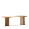 Kave Home Ovale Eettafel|Ovale Eettafel Nealy Eikenfineer, 240 x 100cm