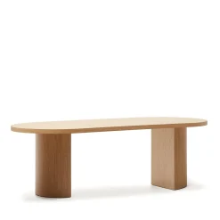 Kave Home Ovale Eettafel|Ovale Eettafel Nealy Eikenfineer, 240 x 100cm