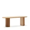 Kave Home Ovale Eettafel|Ovale Eettafel Nealy Eikenfineer, 200 x 100cm